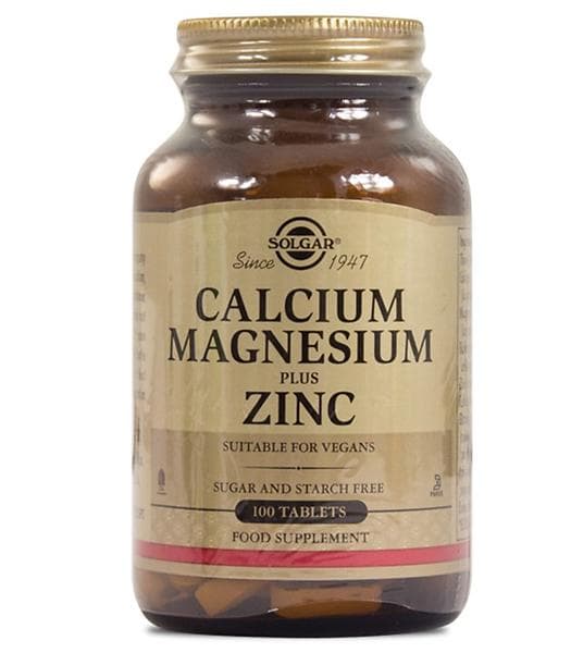 Solgar Calcium Magnesium Plus Zinc 250 Tabletter