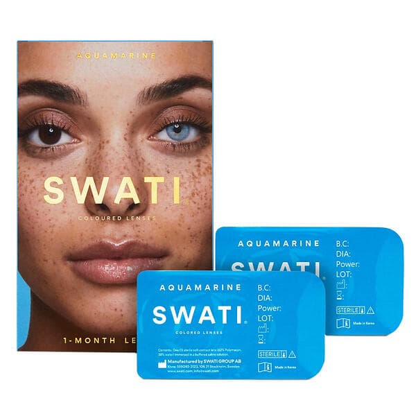 SWATI Aquamarine 1-month Contact Lenses (2-pack)
