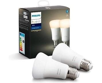 Philips Hue White LED E27 A60 2700K 800lm 9W 2-pack