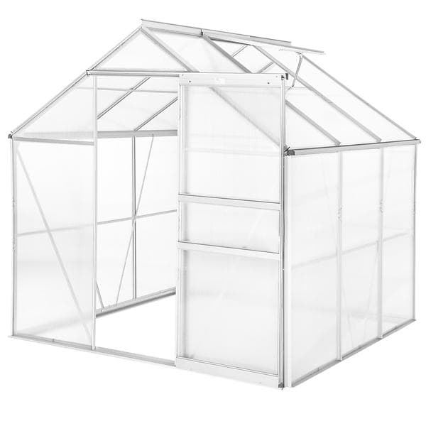 TecTake Växthus 190x185x195cm (Aluminium/Polykarbonat)