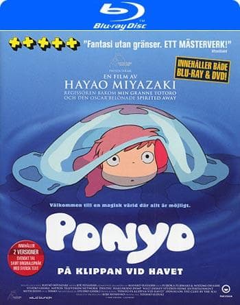 Ponyo På Klippan Vid Havet (Blu-ray)