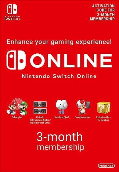 Nintendo eShop 3 Month Membership (Switch)