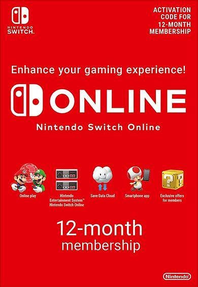 Nintendo eShop 12 Month Membership (Switch)