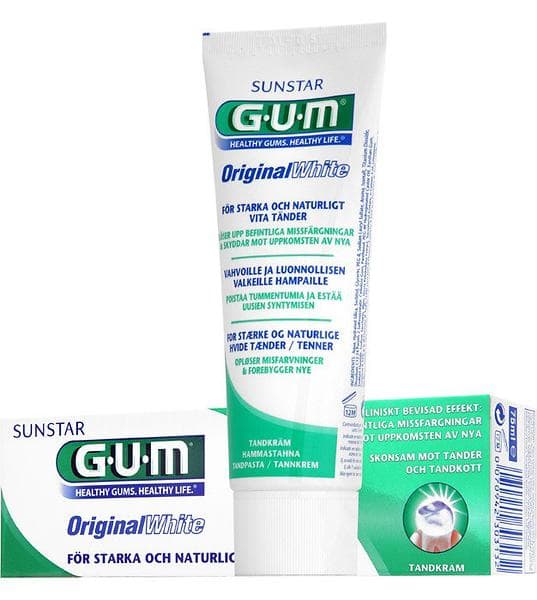 Sunstar GUM Original White Tandkräm 75ml