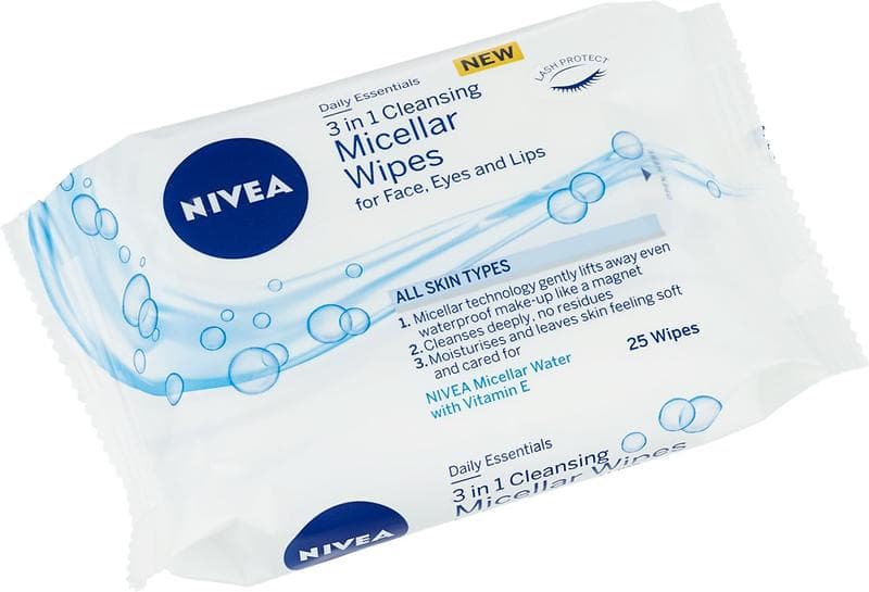 Nivea 3in1 Cleansing Micellar Wipes 25st