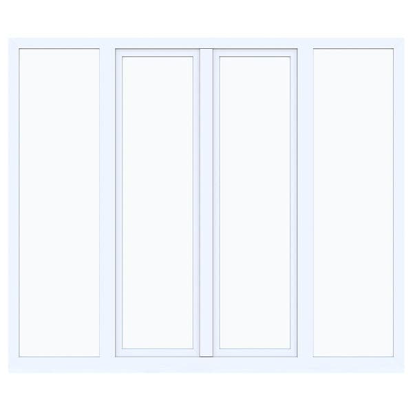 Nordiska Fönster Skjutdörr Fjord 2-Glas PVC 4-Delad 46x14cm