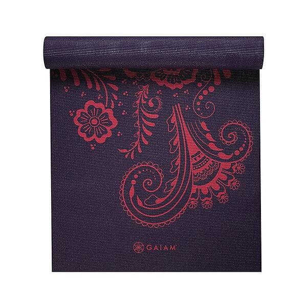 Gaiam Yoga Aubergine Swirl Yogamatta 6mm 61x173cm