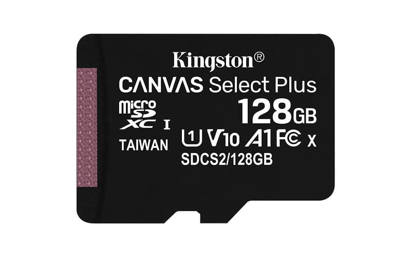 Kingston Canvas Select Plus microSDXC Class 10 UHS-I U1 V10 A1 100MB/s 128GB