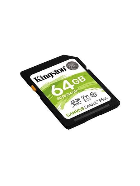 Kingston Canvas Select Plus SDXC Class 10 UHS-I U1 V10 100MB/s 64GB
