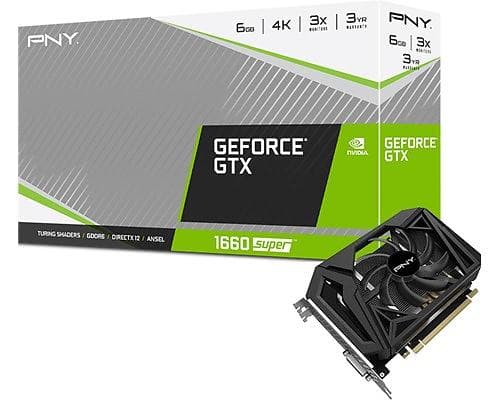PNY GeForce GTX 1660 Super Single Fan HDMI DP 6GB