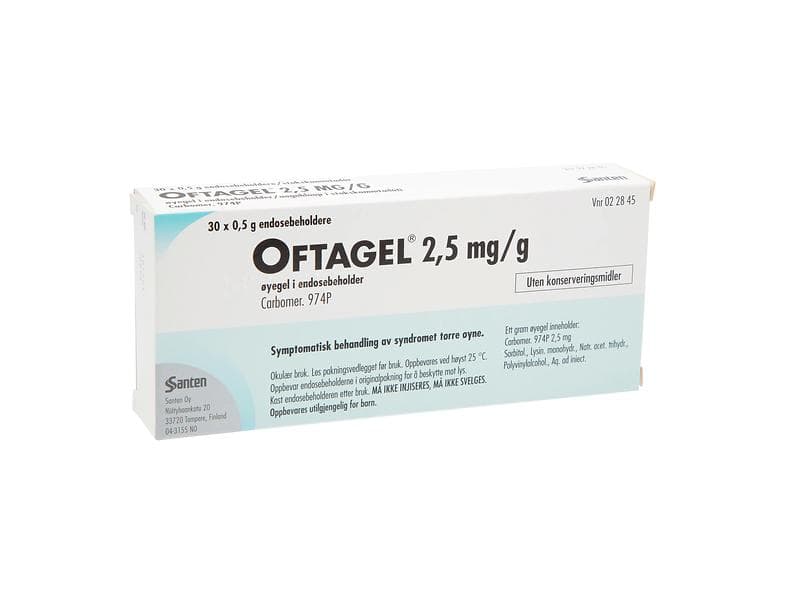 Oftagel 2,5mg Eye Gel 30x0.5g