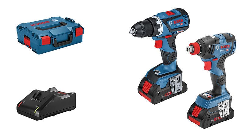 Bosch GSR 18V-60 C + GDX 18V-200 C (2x4,0Ah)