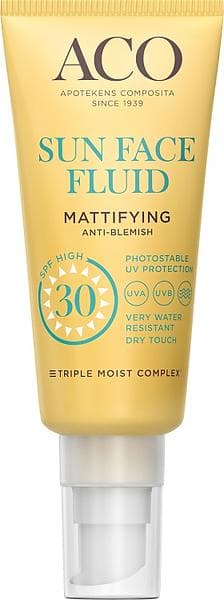 ACO Sun Face Fluid Mattifying SPF30 40ml