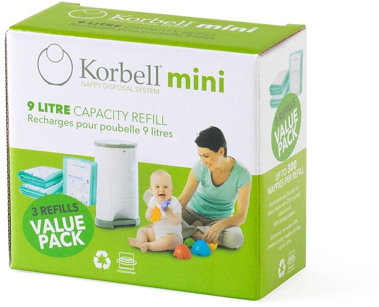 Korbell Mini Blöjhink Refill 3-pack