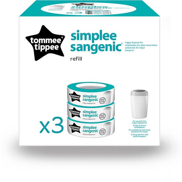 Tommee Tippee Sangenic Simplee Blöjhink Refill 3-pack