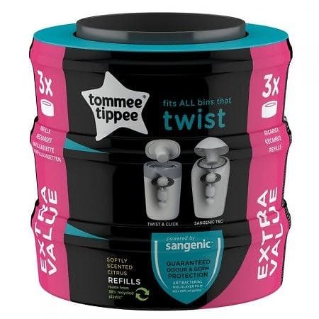 Tommee Tippee Sangenic Twist & Click Blöjhink Refill 3-pack