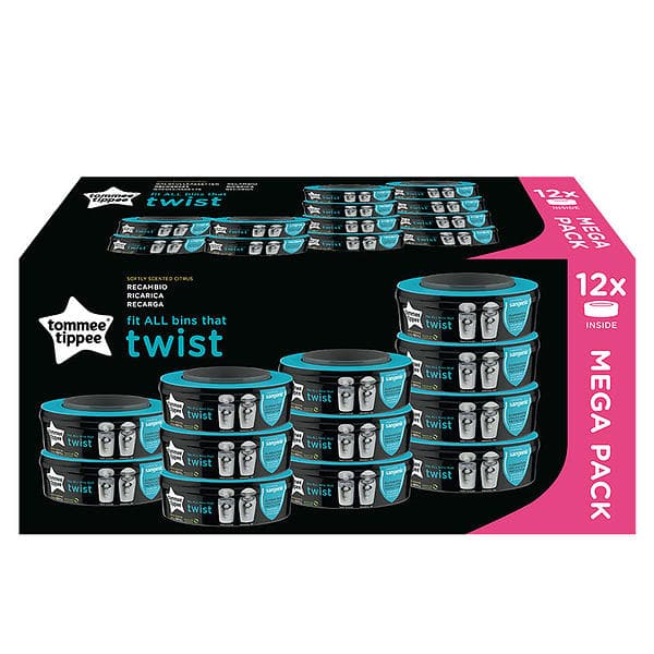 Tommee Tippee Sangenic Twist & Click Blöjhink Refill 12-pack