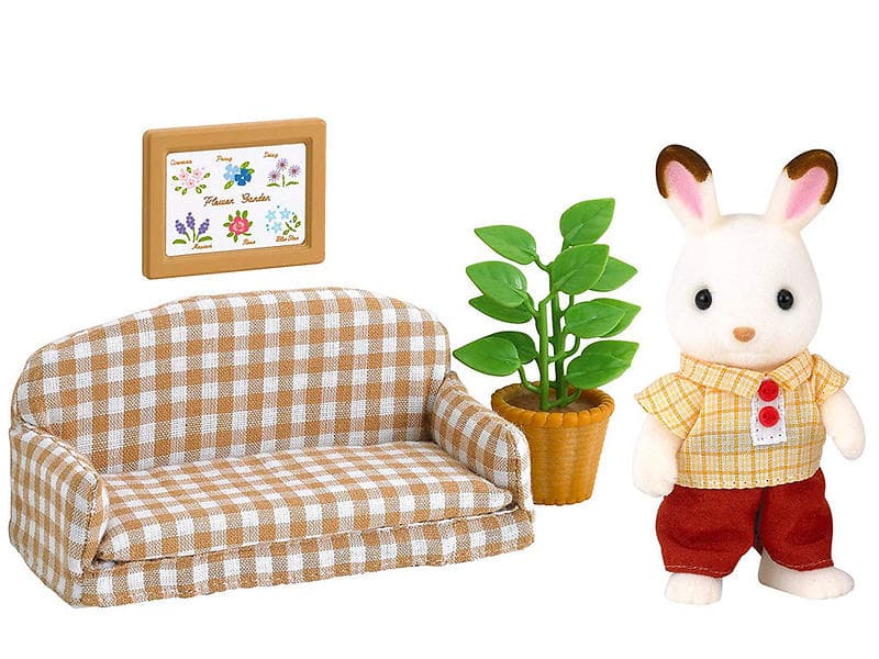 Sylvanian Families Chocolate Rabbit Father Set