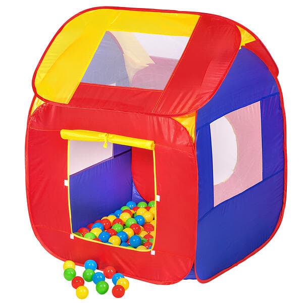 TecTake Lektält med 200 bollar