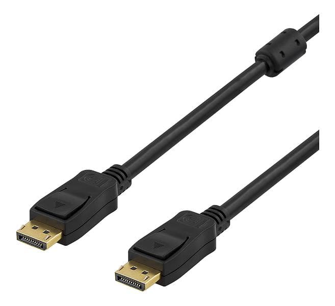 Deltaco Ferrite DisplayPort - DisplayPort 0,5m