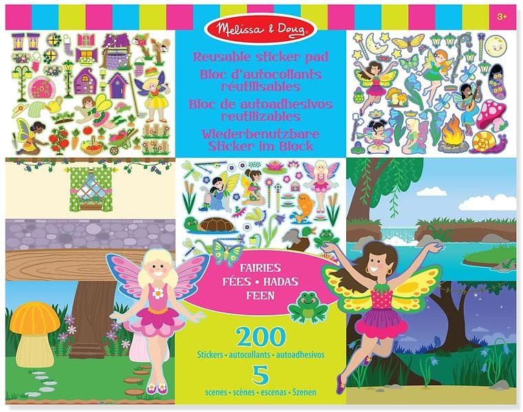 Melissa & Doug Fairies Reusable Sticker Pad