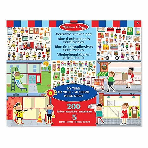 Melissa & Doug My Town Reusable Sticker Pad