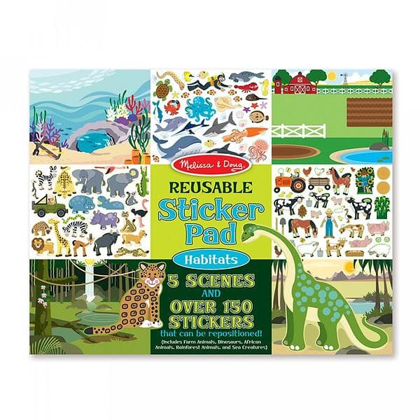 Melissa & Doug Habitats Reusable Sticker Pad