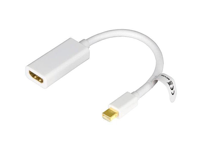 Deltaco DP-HDMI17 DisplayPort Mini - HDMI M-F Adapter 0,2m