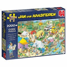 Jan Van Haasteren Pussel Camping In The Forest 2000 Bitar