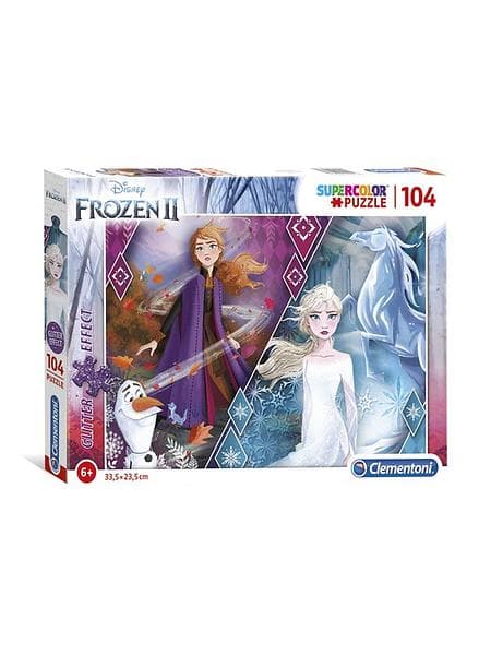 Clementoni Pussel Kids Glitter Frozen 2 104 Bitar