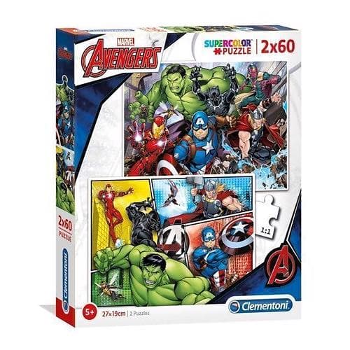 Clementoni Pussel SuperColor Avengers 2x60 Bitar