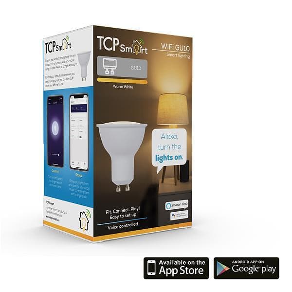 TCP Lighting Smart WiFi 380lm 2700K GU10 4,5W (Dimbar)