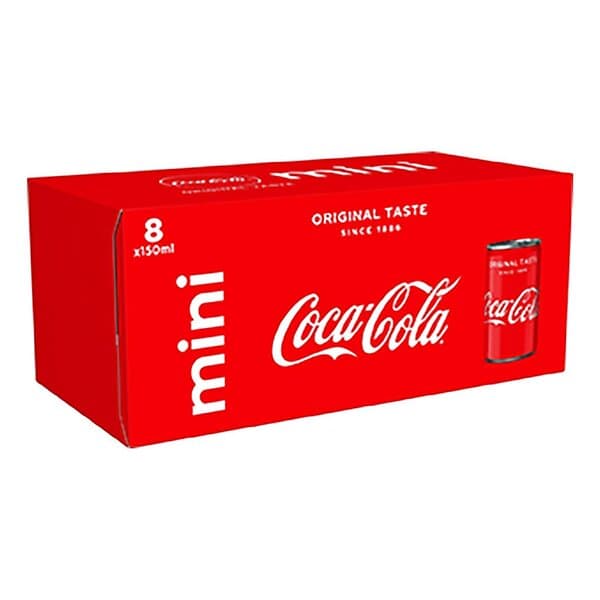 Coca-Cola Mini Burk 150ml 8-pack