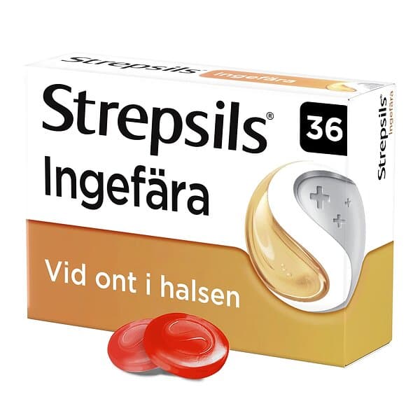 Strepsils Ingefära 36 Sugtabletter