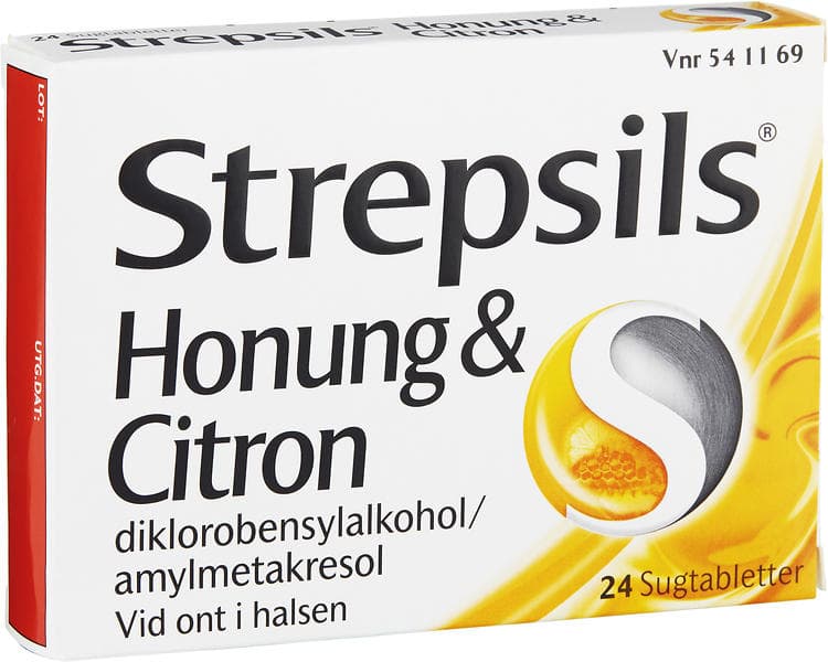 Strepsils Honung & Citron 24 Sugtabletter