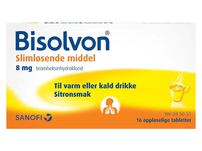 Bisolvon Citron Löslig 8mg 16 Tabletter