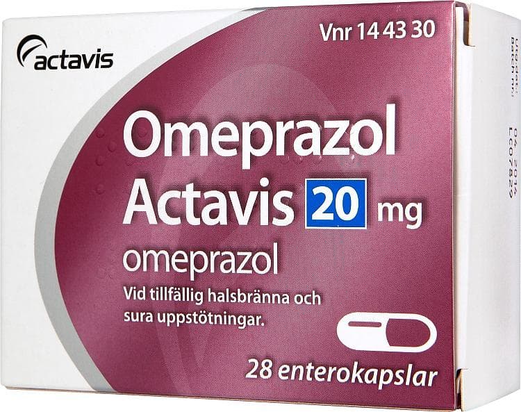 Omeprazol Actavis 20mg 28 Kapslar