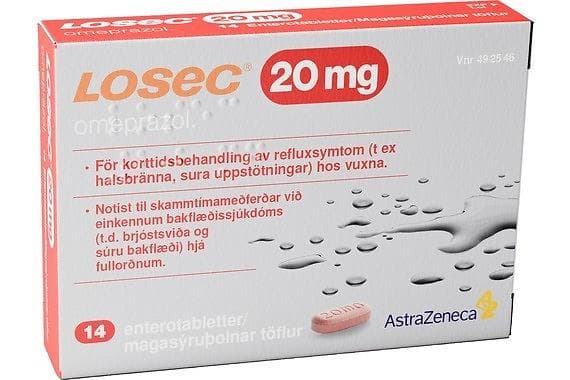 Losec Omeprazol 20mg 14 Tabletter