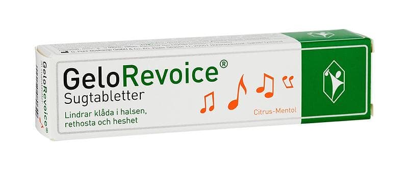 GeloRevoice Citrus-mentol 20 Halstabletter