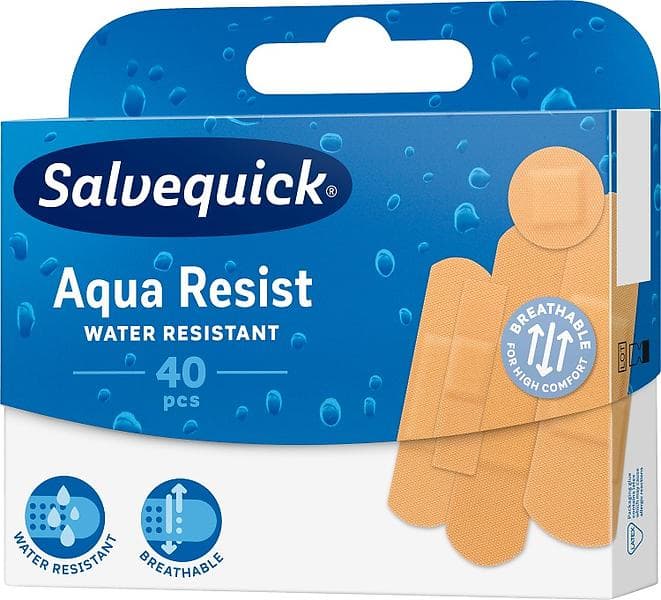 Salvequick Aqua Resist Plåster 40-pack