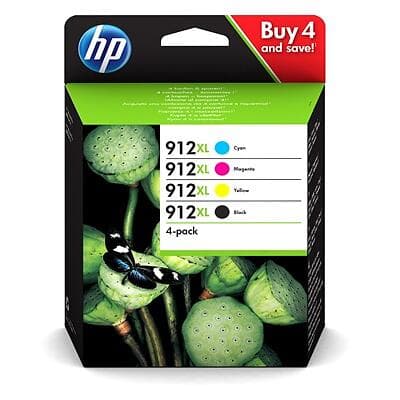 HP 912XL (Svart/Cyan/Magenta/Gul)