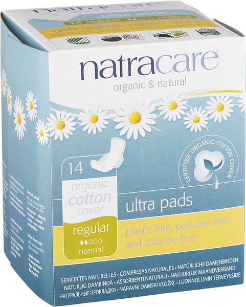 Natracare Ultra Pads Regular Wings (14-pack)