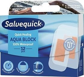 Salvequick Aqua Block Plåster 12-pack