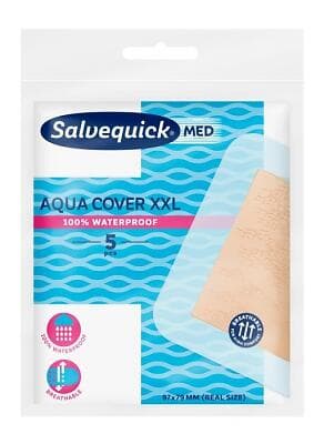 Salvequick Aqua Cover XXL Plåster 5-pack