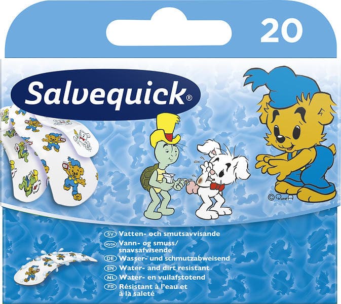 Salvequick Bamse Plåster 20-pack
