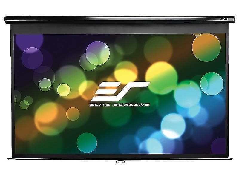 Elite Screens Manual Black Case MaxWhite 16:9 100" (221x124,5)