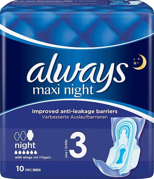 Always Maxi Night Wings (10-pack)