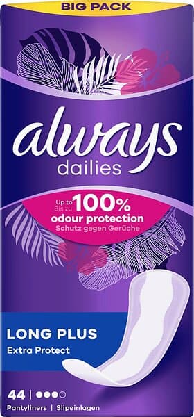 Always Dailies Extra Protect Long Plus (44-pack)