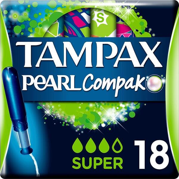 Tampax Compak Pearl Super (18-pack)