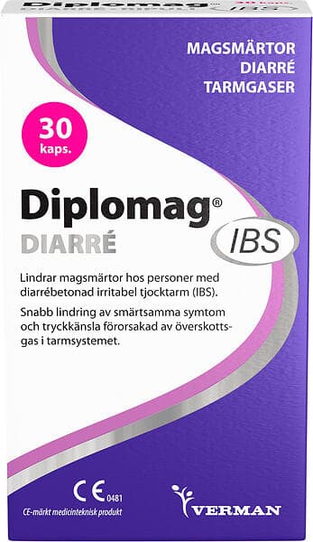 Diplomag IBS Diarré 30 Kapslar
